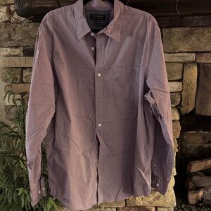 Banana Republic Lavender Checkered Shirt